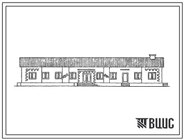 Типовой проект 817-205с Бригадный дом для бригады в 40 человек.