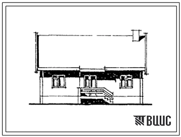 Типовой проект 181-129-19с.13.86 1-этажный одноквартирный 3-комнатный жилой дом усадебного типа для государственного и индивидуального строительства с вариантом блокировки справа (для Армянской ССР)
