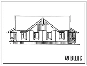 Типовой проект 181-141-30.13.86 Дом на 2 трехкомнатные квартиры типа 3Б. Общая площадь 147 м2 (СТЕНЫ ИЗ ГАЗОЗОЛОБЕТОННЫХ ПАНЕЛЕЙ, Перекрытия деревянные, Полное инженерное благоустройство, Для Свердловской области Ориентация свободная Одноэтажные