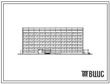 Типовой проект 252-1-43 Хирургический корпус на 240 коек, для строительства в 1В климатическом подрайоне, 2 и 3 климатическом районе