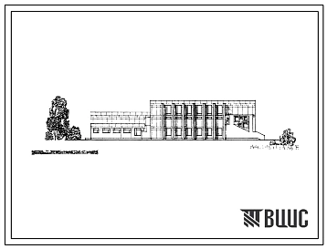 Типовой проект 233-2-51 Универсальный общественно-бытовой корпус техникума и профтехучилища на 720 учащихся для строительства в 1В климатическом подрайоне, 2 и 3 климатических районах