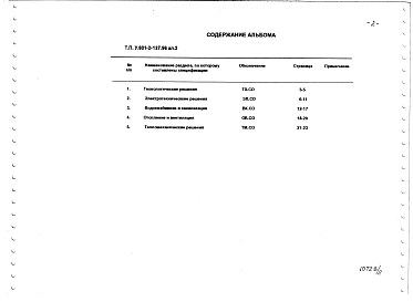 Альбом 2 Спецификации оборудования