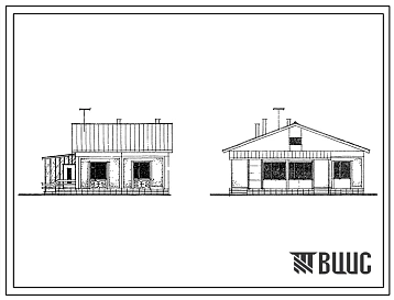 Типовой проект 181-226-1с.83 Одноэтажный крупнопанельный жилой дом с квартирой типа 4Б.