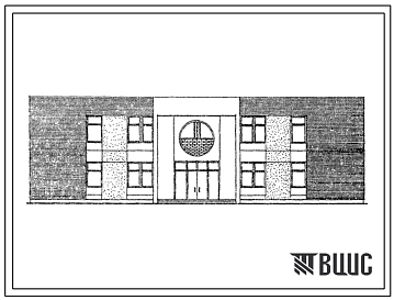 Типовой проект 264-21-46с.13.86 Административное здание тип 2 (стены кирпичные). Для Киргизской ССР