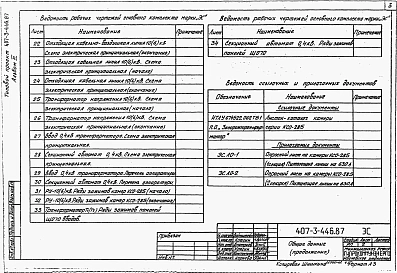 Альбом 3 Электротехническая часть и опросные листы с оборудованием на переменном оперативном токе     