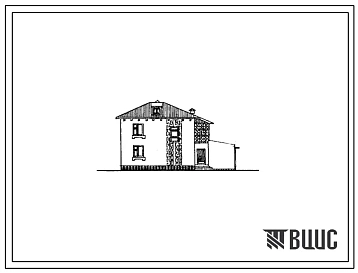 Типовой проект 144-40-83с.85 Двухэтажный жилой дом с шестикомнатной квартирой в двух уровнях