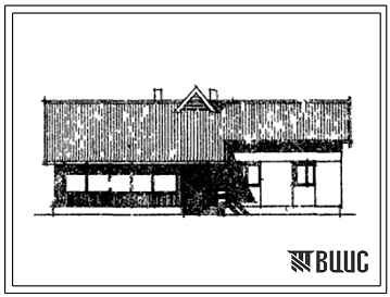 Типовой проект 183-47-17с/1 Одноэтажный одноквартирный жилой дом с четырехкомнатной квартирой (перекрытие деревянное) с централизованным инженерным оборудованием. Для индивидуальных застройщиков.