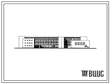 Типовой проект 224-3-9/77 Средняя школа-интернат на 10 классов (340 учащихся) для строительства в 1В климатическом подрайоне, 2 и 3 климатических районах