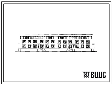 Типовой проект 214-1-211м Детские ясли–сад на 280 мест. Грунты вечномерзлые. Здание двух-, трехэтажное. Стены из кирпича.