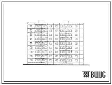 Типовой проект 127-019с/1 Девятиэтажная блок-секция торцевая крупнопанельная  правая на 36 квартир (двухкомнатных 2Б-9, трехкомнатных 3Б-9, четырехкомнатных 4Б-9, пятикомнатных 5Б-9). Для строительства в 4Б климатическом подрайоне грузинской ССР сейсмично