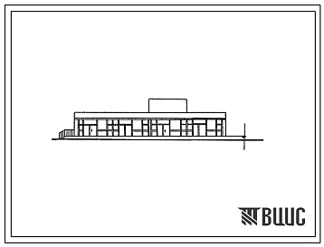 Типовой проект 274-30-27с  Торговый центр для поселков на 1000-1500 человек.Стены кирпичные.Для строительства в районах с сейсмичностью 7 и 8 баллов.