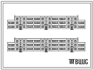Типовой проект 2МГ-04-3 Совмещенный детский ясли-сад на 280 мест с применением изделий 1-515 (проект переведен в формат DWG)