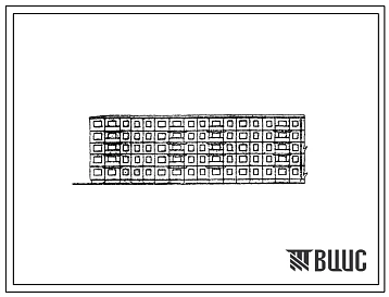Типовой проект 1-464А-13 Пятиэтажный шестисекционный крупнопанельный дом на 90 квартир с одно, двух, трех и четырехкомнатными квартирами, с центральным отоплением