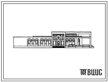 Типовой проект 264-015-53.90 Детская библиотека до  50 тыс. единиц хранения. Здание одноэтажное. Стены из  мелких ячеистобетонных блоков.