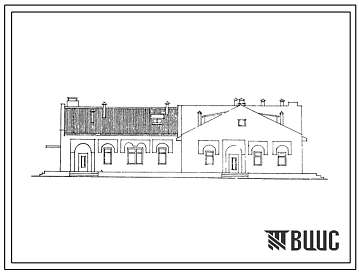 Типовой проект 284-4-110с.85 Баня на 20 мест с прачечной производительностью 125 кг белья в смену. Для строительства в 3 климатическом районе Киргизской ССР сейсмичностью 8 и 9 баллов