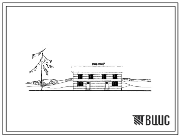 Типовой проект 142-115-3 2-этажный 2-квартирный жилой дом с 3-комнатными квартирами в двух уровнях (стены каркасные деревянные с заполнением фибролитовыми плитами) для строительства в 1в и 2в климатических подрайонах.