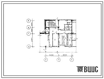Типовой проект Б-3-45(282-1-91) Двойное использование 1 этажа сельского дома быта на 35 рабочих мест, (убежище на 45 человек, размеры убежища 12м на 12м, режимы вентиляции 1,2).