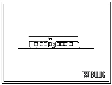 Типовой проект 2-50Б-17/68 Столовая на 20 мест с магазином на 3 рабочих места и комбинатом бытового обслуживания на 4 рабочих места, для строительства во 2 строительно-климатической зоне.