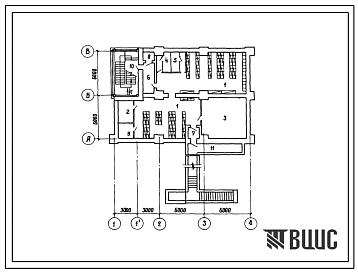 Типовой проект А-2,3,4-150-232.83 Склад инвентаря и оборудования в подвале служебно-технического здания железнодорожного транспорта, (убежище на 150 человек, размеры убежища 18м на 12м, режимы вентиляции 1,2).
