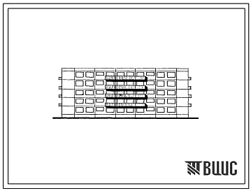 Типовой проект 1Лг-502В-2 Пятиэтажный двухсекционный крупнопанельный жилой дом на 30 квартир.