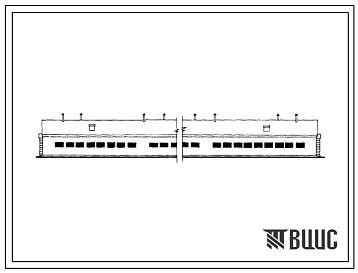 Типовой проект 804-14 Облегченная конюшня на100 племенных конематок. Для   строительства в   районах с   расчетной наружной температурой -20, -25 и 30 0С.