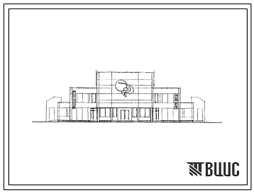 Типовой проект 272-31-60 Общественный  центр сельского поселка, тип II (в полносборных конструкциях ИИ-04). Для строительства в IВ климатическом подрайоне, II и III климатических районах.