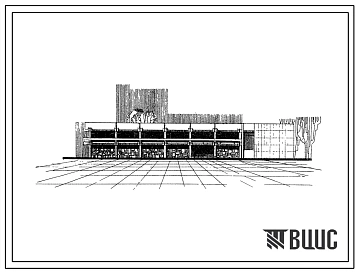 Типовой проект 264-12-129с Сельский дом культуры с залом на 400 мест для строительства в 4Б  4В климатических подрайонах, сейсмичностью 7 и 8 баллов