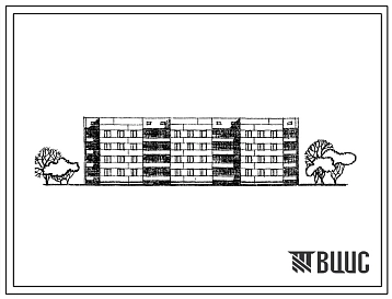 Типовой проект 111-26-13/1.2 4-этажный трехсекционный 32-квартирный жилой дом