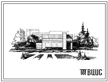 Типовой проект 292-2-64 Спортивный корпус с залом (ареной 30х18 м), с местами для зрителей. Для строительства в 1В климатическом подрайоне, 2 и 3 климатических районах