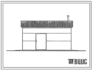 Типовой проект 191-000-608.13.87 Хозяйственная постройка для скота и птицы. Тип III. Стены из трехслойных железобетонных панелей. Общая площадь 25 м2 (СТЕНЫ ИЗ КЕРАМЗИТОБЕТОННЫХ ПАНЕЛЕЙ, Для Республики Калмыкия, Одноэтажные, Для Тверской области Хозяйстве