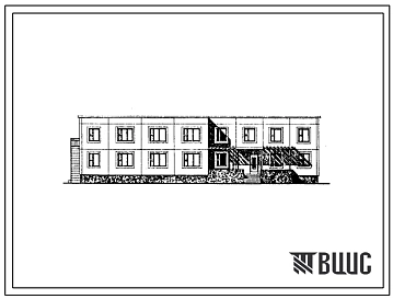 Типовой проект 221-3-31.86 Спальный корпус-интернат на 50 мест. Для строительства в сельской местности