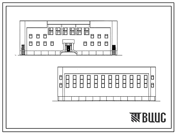 Типовой проект 294-2-76м.85 Физкультурно-спортивный корпус с залом  (ареной) 30х18м. Грунты вечномерзлые, используемые по принципу I. Здание трехэтажное. Стены из кирпича.