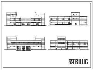 Типовой проект IX-26-1 Магазин бытовой химии и хоз.товаров торговой площадью 1200 м2. для строительства в г. Москве. Варианты проекта 1979 и  1983 годов разработки.
