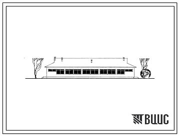 Типовой проект 224-9-60с Блок учебных мастерских на 4 помещения для пристроекк существующим зданиям сельских общеобразовательных школ.