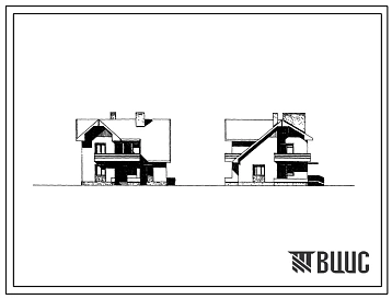 Типовой проект 145-000-122с Двухэтажный жилой дом с пятикомнатной квартирой в двух уровнях для индивидуальных застройщиков. Для строительства в 3Б климатическом подрайоне Молдавской ССР сейсмичностью 7 и 8 баллов