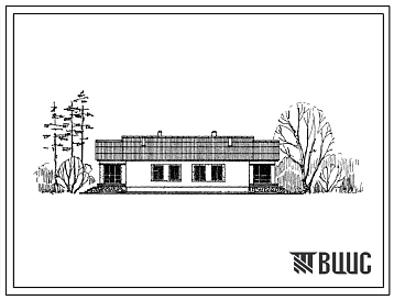 Типовой проект 184-12-42/69 2-квартирный жилой дом с 2-комнатными квартирами.