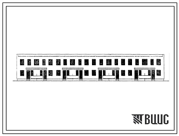 Типовой проект 143-011-3/66 Восьмиквартирный дом с трехкомнатными квартирами.