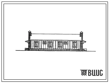Типовой проект 181-000-257с.86 Одноэтажный дом на 2 трехкомнатные квартиры. Для строительства в сельской местности