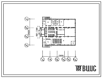 Типовой проект П-3(П-4)-344(211-1-365с.13.86) Хозяйственно-бытовые помещения в подвале детских яслей-садов на 290 мест, (убежище на  человек, размеры 344 убежища 21,6м на 21м, режимы вентиляции 1,2,3).