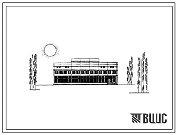 Типовой проект 272-11-15м Универмаг торговой площадью 1390 м2 (в том числе отдел продовольственных товаров 360 м?). Для строительства в IА, IБ и IГ климатических подрайонах с вечномерзлыми грунтами.