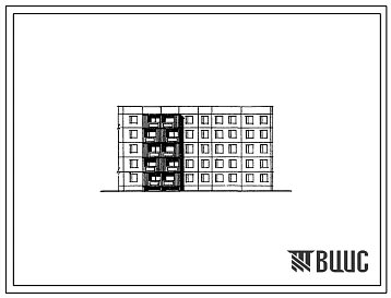 Типовой проект 84-010 5-этажная 24-квартирная торцевая правая блок-секция 2Б.1Б.2Б-4Б.3Б (обнокомнатных-1Б-4, двухкомнатных 2Б-9, трехкомнатных 3Б-7, четырехкомнатных 4Б-4) для строительства в 1В климатическом подрайоне, во 2 и 3 климатических районах.