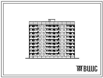 Типовой проект 94-057/1.2 9-этажная блок-секция для малосемейных на 90 квартир 1А-1А-1А-1А-1Б-1Б-1Б-1Б-1Б-1Б
