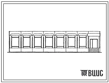 Типовой проект 271-18-030.23.88 Пристроенные блоки учреждений социально-культурно-бытового обслуживания на базе серии 1.090.1-1. Магазин «Диетические продукты» торговой площадью 250 м2. Для г.Калинина и Калининской области