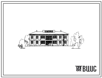 Типовой проект 163-211-18с/1 Двухэтажное общежитие для рабочих и служащих на 52 места. Для строительства в 4А климатическом подрайоне Туркменской ССР сейсмичностью 7, 8 баллов на грунтах 1 типа просадочности