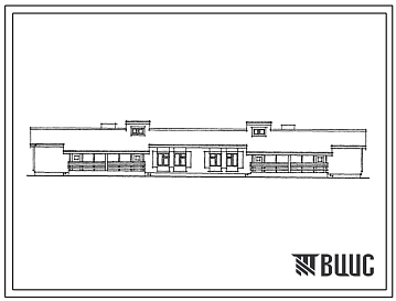 Типовой проект 184-188-16.2.87 1-этажный 4-квартирный жилой дом с 2 и 3-комнатными квартирами со стенами из кирпича. 2 и 3 уровни инженерного обеспечения.