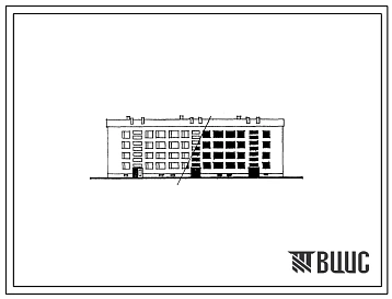 Типовой проект 1Э-318-35 Четырехэтажный трехсекционный жилой дом на 36 квартир со стенами из кирпича (однокомнатных  4, двухкомнатных  28, трехкомнатных  4).