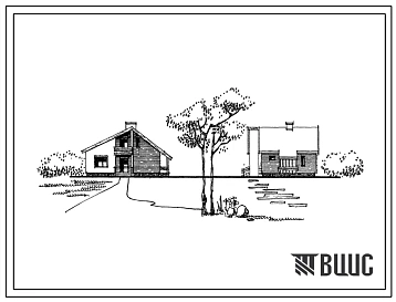 Типовой проект 184-89-68/1 Мансардный жилой дом с трехкомнатной квартирой типа 3Б (шифр БКС-14). Для строительства во 2В климатическом подрайоне Белорусской ССР