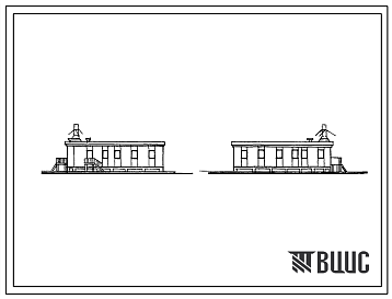 Типовой проект 1с-100-3 Сборный щитовой дом экспедиционных баз на 11 человек