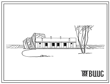 Типовой проект 183-52-48с  Одноэтажный двухквартирный жилой дом с однокомнатными квартирами. Для индивидуального строительства.