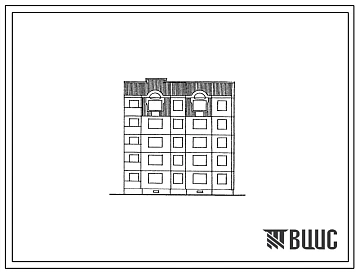 Типовой проект 90-0160.23.87 Компоновочный объемно-планировочный элемент 5 этажный 5.3-2П (для Владимирской области)